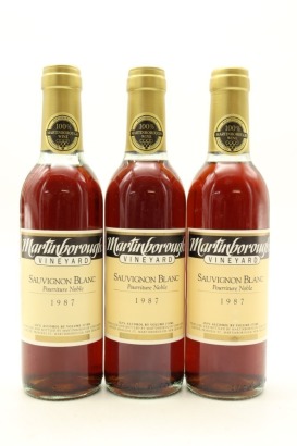 (3) 1987 Martinborough Vineyard Pourriture Noble Sauvignon Blanc, Martinborough, 375ml