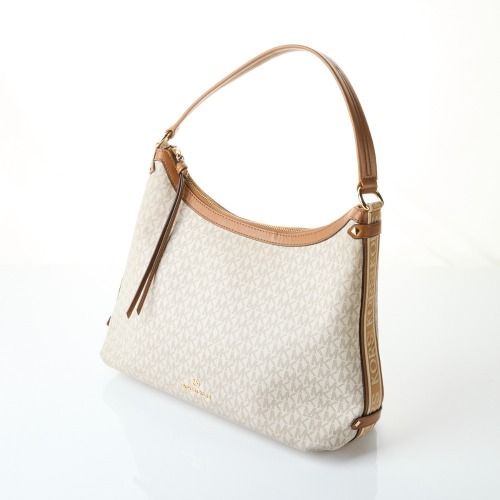 Michael Kors Tan Coated Canvas Monogram Bag