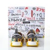 Dolce and Gabbana, Yellow Multicoloured Jewelled Sneakers, Size 36.5 with Box - 3