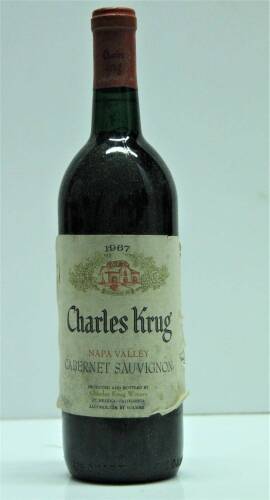 (1) 1967 Charles Krug Cabernet Sauvignon, Napa