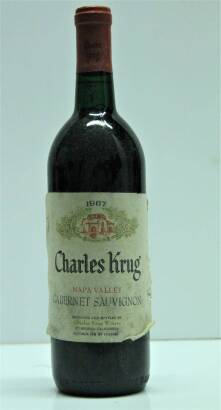 (1) 1967 Charles Krug Cabernet Sauvignon, Napa
