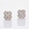 Tiffany & Co, Platinum .50ct Lace Flower Diamond Earrings with Box