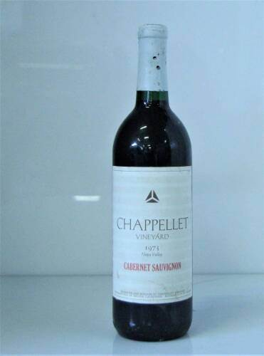 (1) 1973 Chappellet Cabernet Sauvignon, Napa