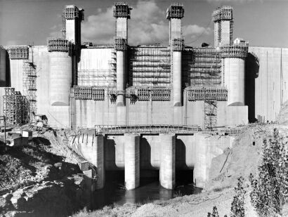 Spillway Sections of Dam from Upstream