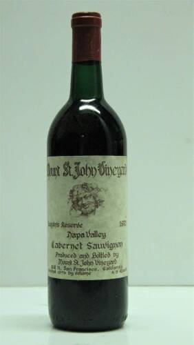 (1) 1970 Mount St John Vinyard Cabernet Sauvignon, Napa
