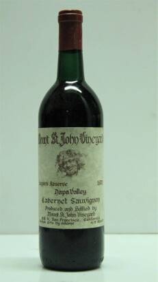 (1) 1970 Mount St John Vinyard Cabernet Sauvignon, Napa