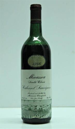 (1) 1966 Mirassou Cabernet Sauvignon, Santa Clara
