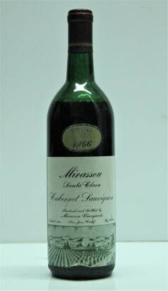 (1) 1966 Mirassou Cabernet Sauvignon, Santa Clara