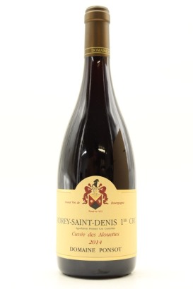 (1) 2014 Domaine Ponsot Morey-Saint-Denis Premier Cru Cuvee des Alouettes, Cote de Nuits [JR17]
