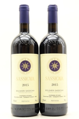 (2) 2015 Tenuta San Guido Sassicaia Bolgheri, Tuscany [JR17] [RP97] [WE97]