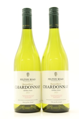 (2) 2021 Felton Road Bannockburn Chardonnay, Central Otago