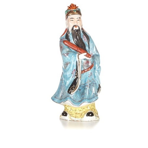 A Chinese Republic Period Famille Rose Figure