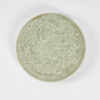 A Small Chinese 19th Century Celadon Carved Saucer - 2