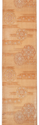 A Japanese Nishijin weave floral pattern tea mat