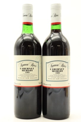 (2) 1989 Kumeu River Cabernet Sauvignon Merlot, Kumeu (TS)