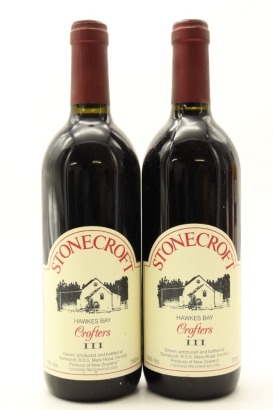 (2) NV Stonecroft Crofters III Syrah, Hawkes Bay