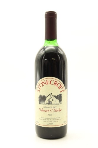 (1) 1992 Stonecroft Cabernet - Merlot ,Hawkes Bay (US)