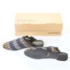 Kaanas Urbino Black Leather Mule Size 9 New with Box - 2