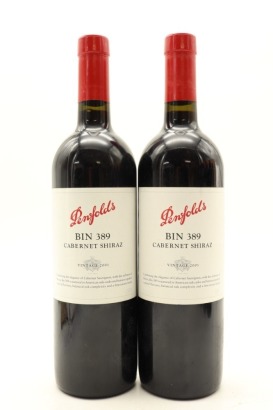 (2) 2001 Penfolds Bin 389 Cabernet - Shiraz, South Australia [JR17]