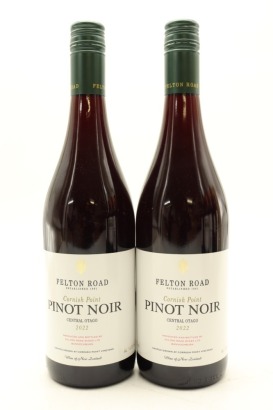 (2) 2022 Felton Road Cornish Point Pinot Noir, Bannockburn [JR17.5]