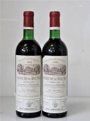 (2) 1969 Chateau de Bel-Air, Lalande de Pomerol