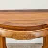 A pair of Chinese vintage Nanmu "bats and shou‘ round table and two stools - 2