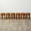 A set of Chinese vintage Nanmu tea table and stools - 2