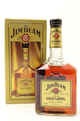 (1) Jim Beam Gold Label 8 Year Old Bourbon Whiskey, 50% ABV, 1000ml (GB)