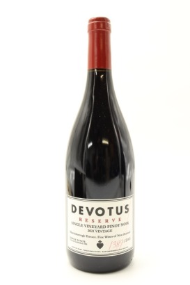 (1) 2021 Devotus Reserve Single Vineyard Pinot Noir, Martinborough