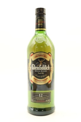 (1) Glenfiddich Special Reserve 12 Year Old Single Malt Scotch Whisky, 43% ABV, 1000ml