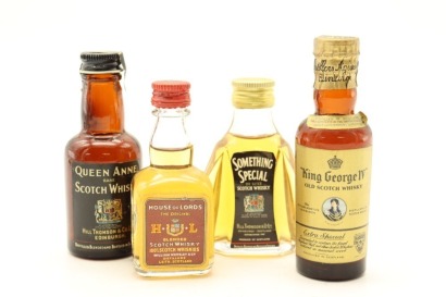 (1) Scotch Whisky Miniatures, 4 Bottles Sold as One Lot