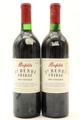 (2) 1991 Penfolds St. Henri Shiraz, South Australia