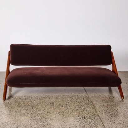 A Mermelada Estudio Espresso Brown Velvet Sofa