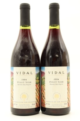 (2) 1994 Vidal Estate Estate Pinot Noir, Hawke's Bay