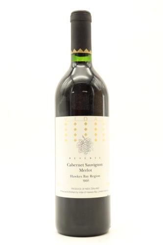 (1) 1991 Vidal Estate Reserve Merlot Cabernet Sauvignon, Hawke's Bay