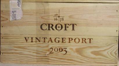 (12) 2003 Croft Vintage Port, Oporto