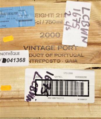 (12) 2000 Smith-Woodhouse Vintage Port, Oporto