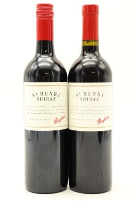 (2) 2010 Penfolds St. Henri Shiraz, South Australia [JR17.5] [WS95]