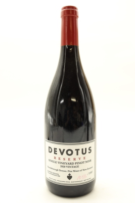 (1) 2020 Devotus Reserve Single Vineyard Pinot Noir, Martinborough