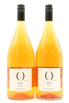 (2) 2019 Q Wine Rose, Waitaki Valley, 1500ml &diams;