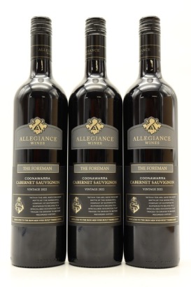 (3) 2022 Allegiance Wines The Foreman Cabernet Sauvignon, Coonawarra