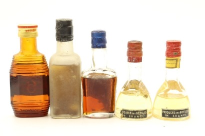 (1) Mixed European Liqueurs & Spirits Miniatures, 5 Bottles Sold as One Lot