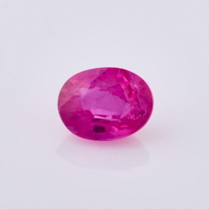 A Loose .61cts Oval Cut Ruby