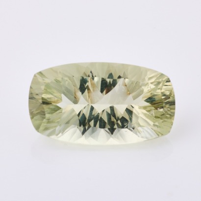 A Loose 15.20ct Long Cushion Cut Prasiolite