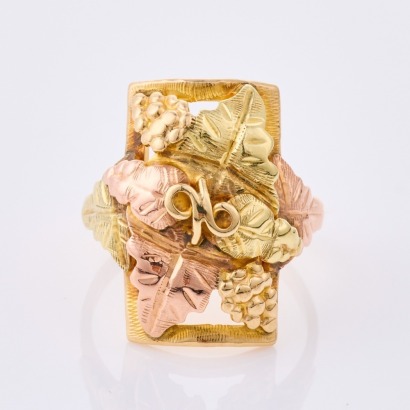 10ct Yellow /Rose Gold, Foliage Design Ring