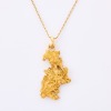 23-24ct NZ Natural Gold Nugget Pendant, on 46cm, 14ct Yellow Gold Chain