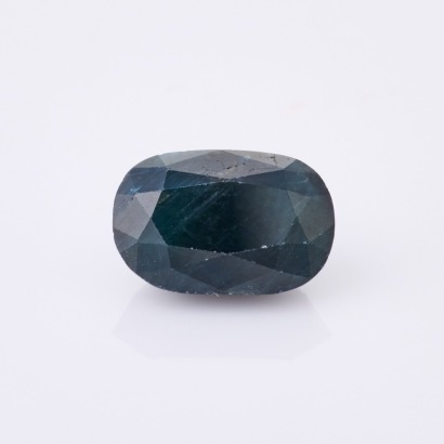 A Loose 5.06ct, Oval Cut Dark Blue Sapphire