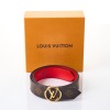 Louis Vuitton, Reversible Monogram/ Red Epi Belt with Box - Near new - 2