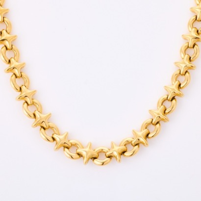 Nina Ricci, Vintage, 41cm Gold Plated Flexible Collier