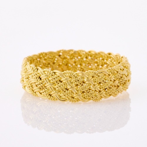 18ct Yellow Gold, Weave Ring